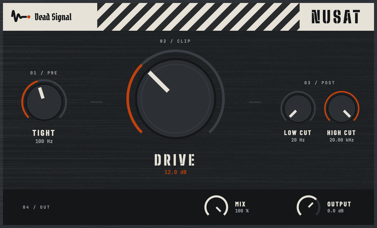 The NuSat plugin panel